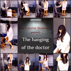 The hanging of the doctor FHD - A young plastic surgeon doctor performed an unsuccessful operation on a man's face and disfigured him. Now he has to always wear a black mask. The young man decided to take revenge on the inept doctor. He decided to hang her. The man brought the doctor to the garage, forced him to take off his shoes and stand on a chair. He put a noose around her neck and then pulled out a chair. Revenge is a dish that needs to be served cold.